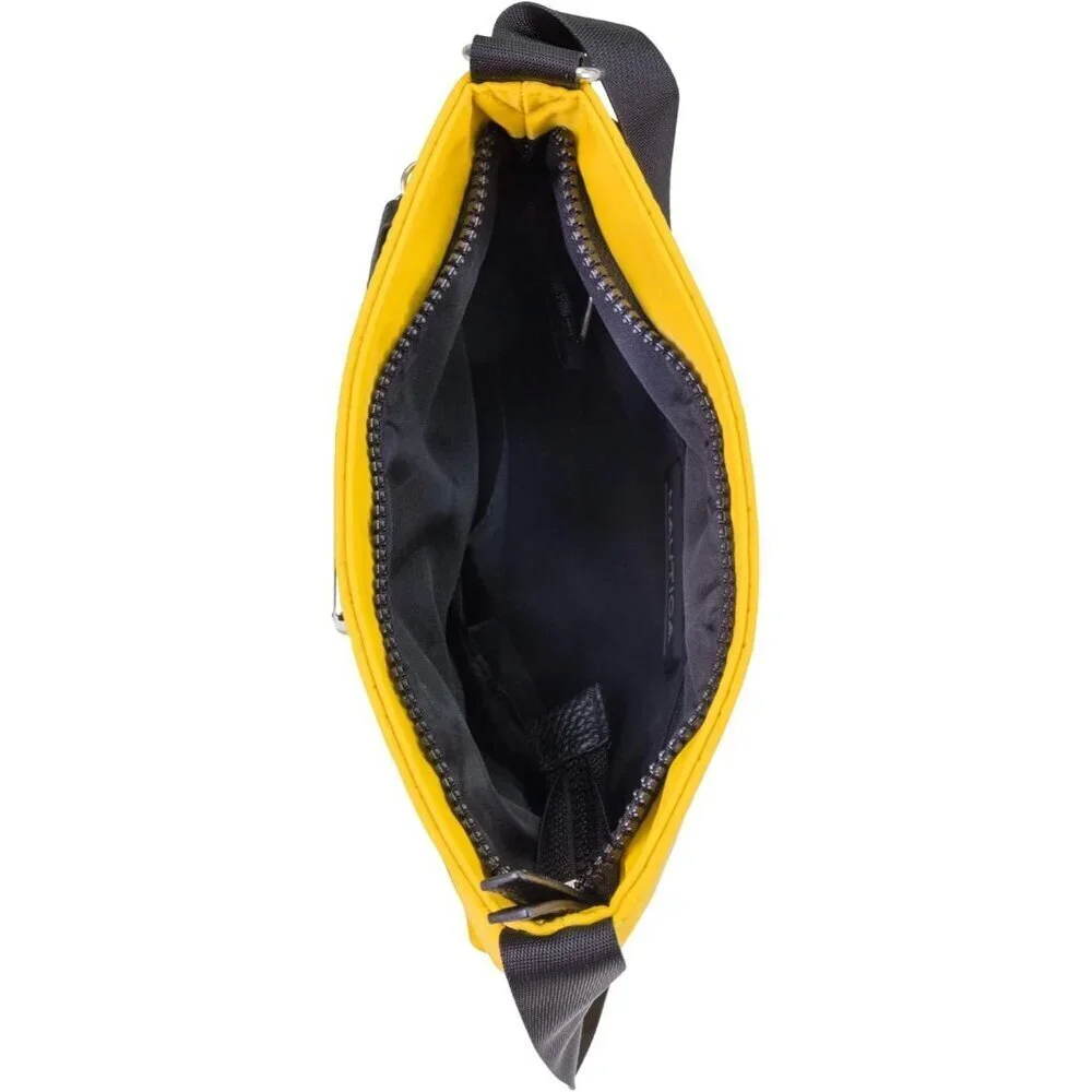 Women's Sunny (Yellow) Nylon Crossbody Bag Purse with Adjustable Shoulder Strap